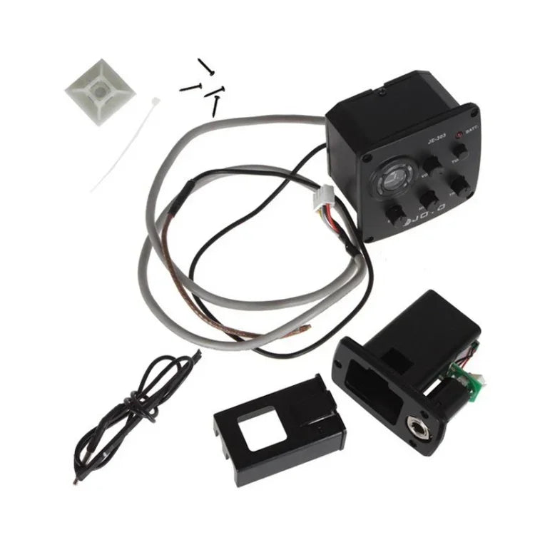 JOYO JE-303 Captador de Guitarra com Pré-amplificador, Equalizador de 3 Bandas e Afinador, JE-303