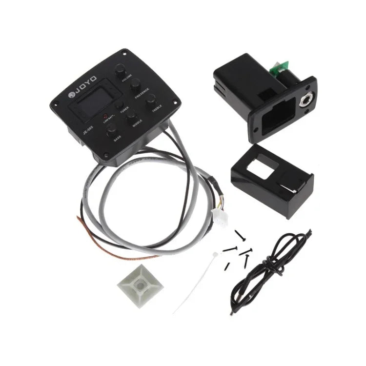 JOYO JE-305 Captador de Guitarra com Pré-amplificador, Equalizador de 4 Bandas e Afinador, JE-305