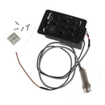 JOYO JE-307 Captador de Guitarra com Equalizador de 5 Bandas para Guitarra Folk, Pré-amplificador, Afinador Digital para Guitarra Acústica, JE-307