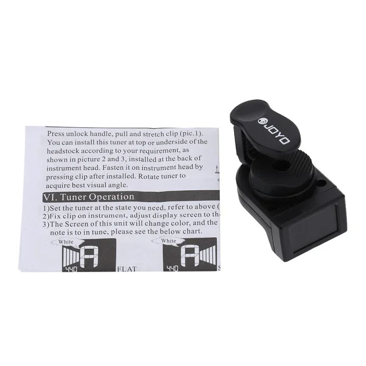 Afinador Digital Mini LCD Clip-on JOYO JT-306 para Guitarra Acústica Elétrica Baixo Violino Ukulele, JT-306