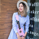 Ukulele HM100 de 21 polegadas em Madeira Basswood para Crianças, Instrumento Musical de Iniciação