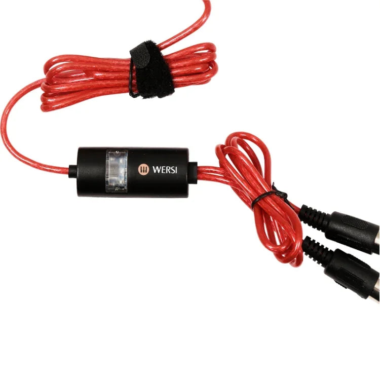 WERSI UM-18 Cabo USB MIDI MidiPort Cabo MIDI Piano Elétrico Bateria Eletrónica Linha de Edição Musical, Comprimento: 2m