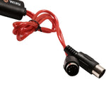 WERSI UM-18 Cabo USB MIDI MidiPort Cabo MIDI Piano Elétrico Bateria Eletrónica Linha de Edição Musical, Comprimento: 2m