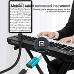 Adaptador Universal Tipo-C Fêmea para MIDI Macho para Instrumentos Musicais Electrónicos