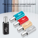 Adaptador Universal Tipo-C Fêmea para MIDI Macho para Instrumentos Musicais Electrónicos