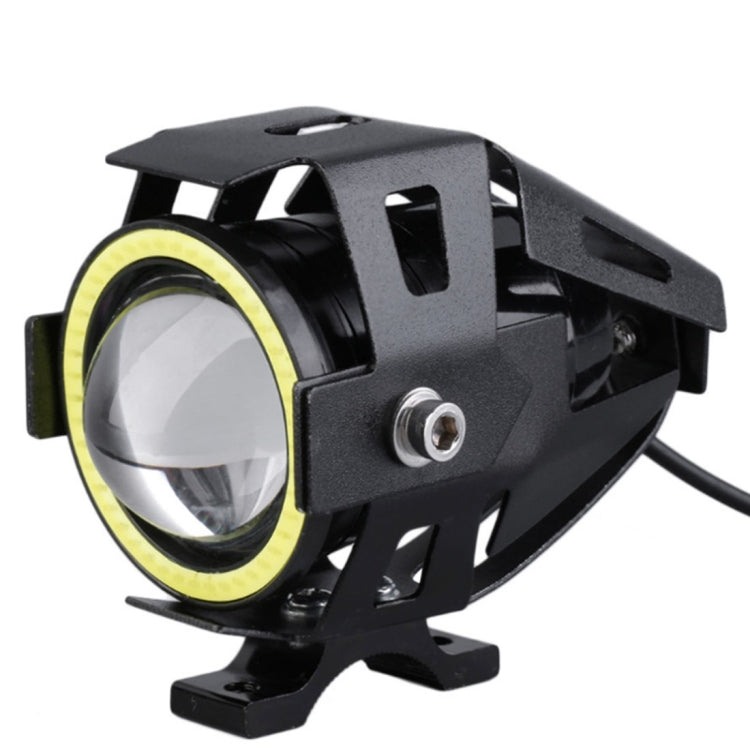 U7 10W 1000LM CREE LED Waterproof IP67 Headlamp Light with Angel Eyes Light for Motorcycle / SUV, DC 12V, U7 10W 1000LM White Light