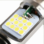 PX15D DC12V / 7.4W Motorcycle LED Headlight with 24LEDs SMD-3030 Lamp Beads, PX15D Style 2 (White Light), PX15D Style 2 (Yellow + White)