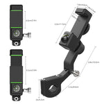 Motorcycle Spherical Compass Phone Holder, Rearview Mirror without Light, Rearview Mirror without Light (Black), Rearview Mirror without Light (Green)