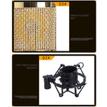 Conjunto de Microfone com Suporte Anti-Choque Metálico de Alta Gama para Rede K-Song BM-800, Kit BM800 Preto, Kit BM800 Rosa, Kit BM800 Azul, Kit BM800 Branco