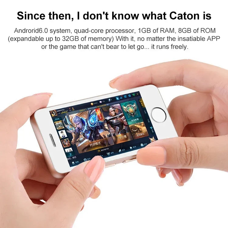 2,45 polegadas, Android 5.1 MTK6580 Quad Core, Suporte Bluetooth / WiFi, Rede: 3G, 1GB+8GB+32GB TF