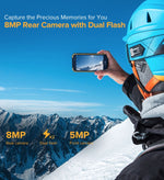 À prova de água IP68/IP69K, à prova de pó e choque, reconhecimento facial, bateria de 4000mAh, ecrã de 5.0 polegadas, Android 9.0 MTK6580A/W Quad Core até 1.3GHz, rede: 3G, Armor X6 2GB+16GB