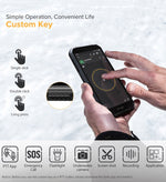 À prova de água IP68/IP69K, à prova de pó e choque, reconhecimento facial, bateria de 4000mAh, ecrã de 5.0 polegadas, Android 9.0 MTK6580A/W Quad Core até 1.3GHz, rede: 3G, Armor X6 2GB+16GB
