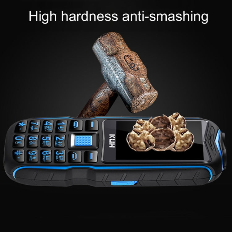 Resistente a poeiras e choques, MTK6261DA, bateria de 2400mAh, 2,4 polegadas, Dual SIM