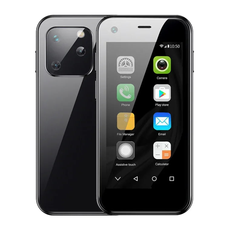 Android 2.5 polegadas MTK6580 Quad Core até 1.3GHz, Bluetooth, WiFi, FM, Rede: 3G, Dual SIM, XS13