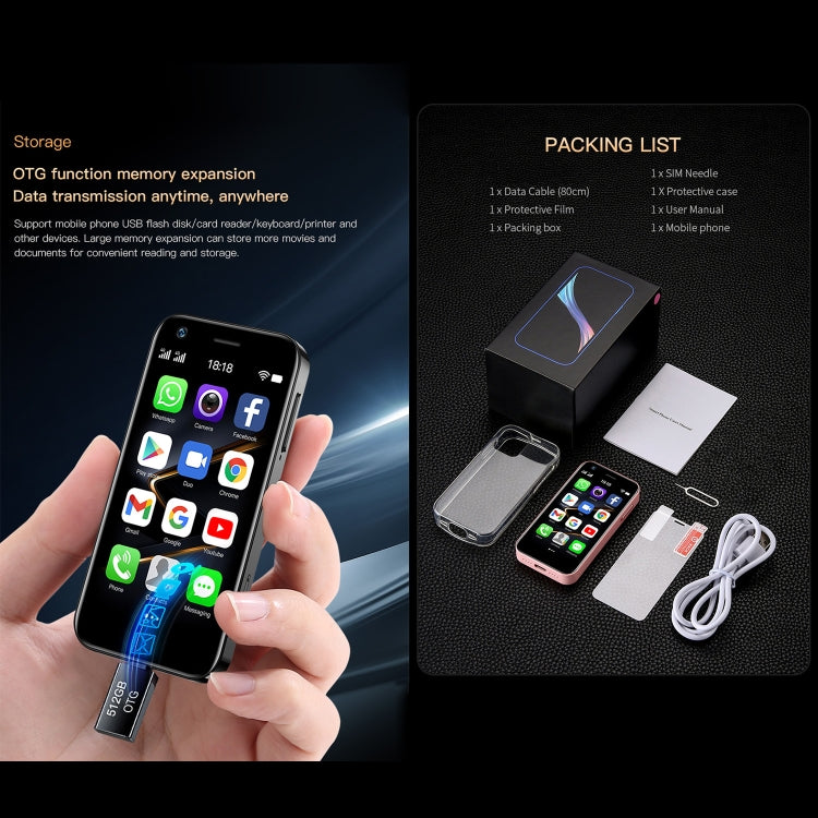 Android 10.0 de 3.0 polegadas MTK6750 Octa Core, Bluetooth, WiFi, OTG, Rede: 4G, Dual SIM, Suporte Google Play, 2GB+16GB