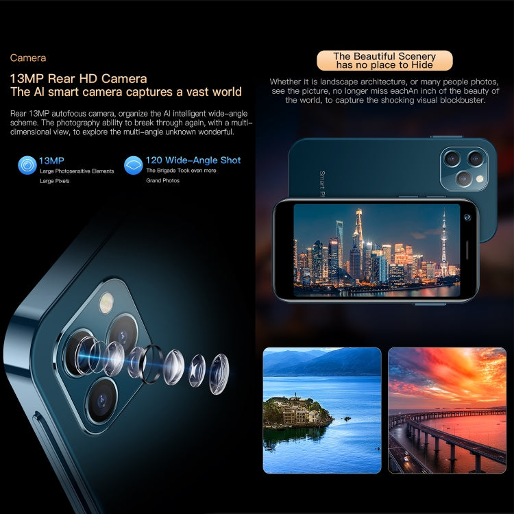 Android 10.0 de 3.0 polegadas MTK6750 Octa Core, Bluetooth, WiFi, OTG, Rede: 4G, Dual SIM, Suporte Google Play, 2GB+16GB
