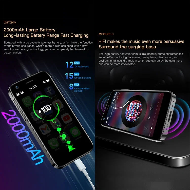 SOYES XS12 Pro, 4GB+64GB 3.0 polegadas Android 10.0 MTK6750 Octa Core, Bluetooth, WiFi, FM, OTG, Rede: 4G, Dual SIM, Suporte Google Play, 4GB+64GB