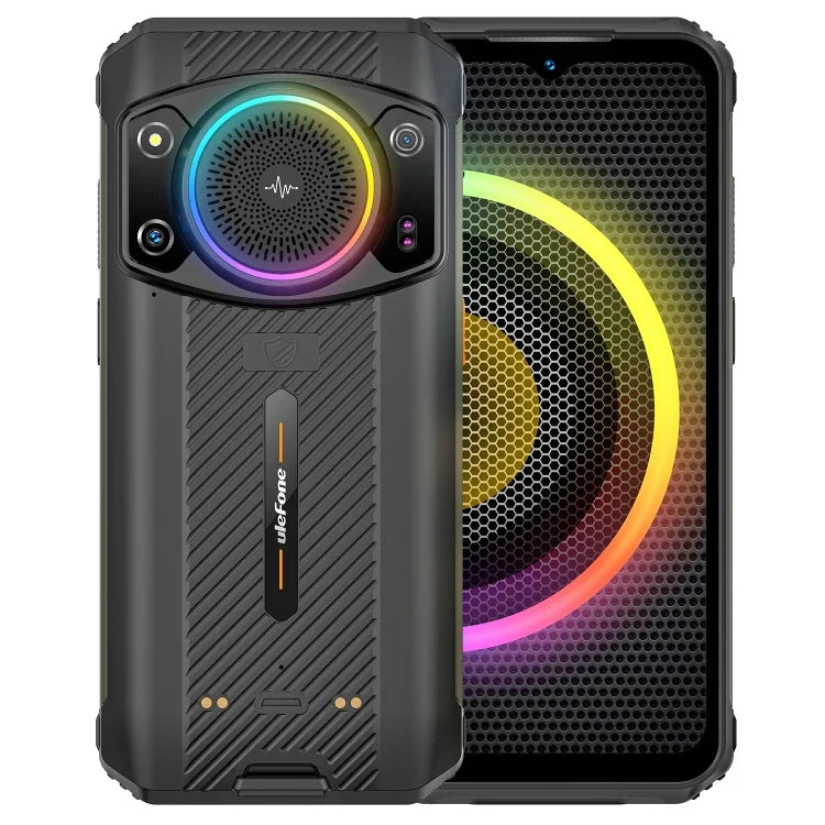 Câmaras traseiras duplas, IP68/IP69K à prova de água, poeira e choque, Face ID e identificação por impressão digital, 6,58 polegadas Android 13 MediaTek Helio G99 Octa Core até 2,2GHz, Rede: 4G, OTG, NFC, Versão global com Google Play, Armor 21