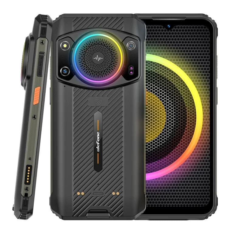 Câmaras traseiras duplas, IP68/IP69K à prova de água, poeira e choque, Face ID e identificação por impressão digital, 6,58 polegadas Android 13 MediaTek Helio G99 Octa Core até 2,2GHz, Rede: 4G, OTG, NFC, Versão global com Google Play, Armor 21