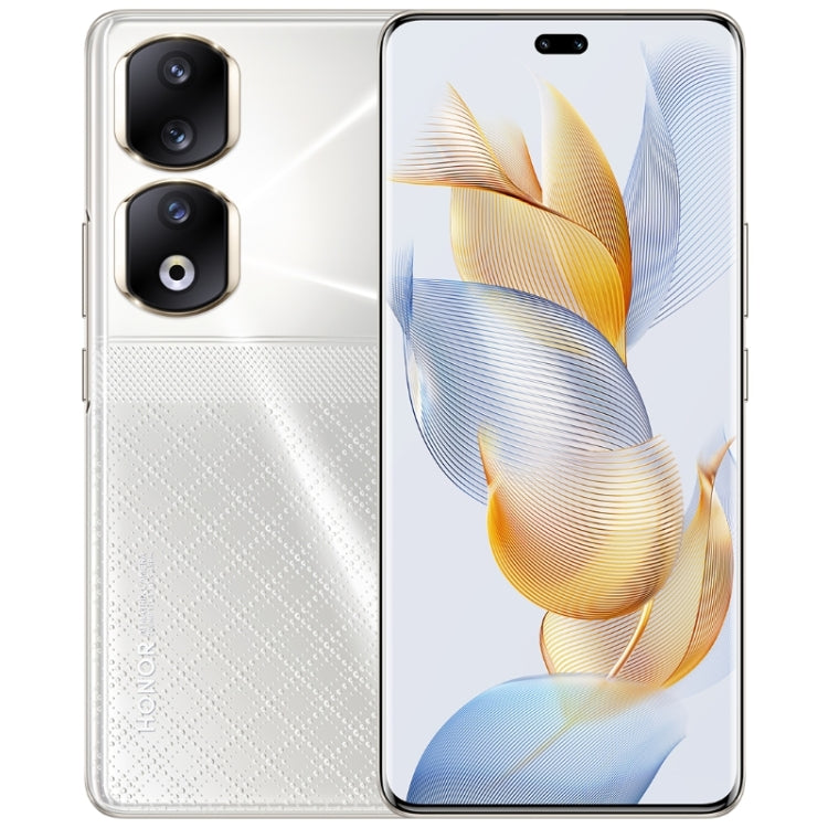 Três câmaras traseiras + duas câmaras frontais, identificação por impressão digital no ecrã, 6,78 polegadas Magic UI 7.1 Android 13 Qualcomm Snapdragon 8+ Gen 1 Octa Core até 3,0GHz, Rede: 5G, OTG, NFC, Não suporta Google Play, Honor 90 Pro 5G 12GB+256GB