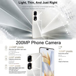 Três câmaras traseiras + duas câmaras frontais, identificação por impressão digital no ecrã, 6,78 polegadas Magic UI 7.1 Android 13 Qualcomm Snapdragon 8+ Gen 1 Octa Core até 3,0GHz, Rede: 5G, OTG, NFC, Não suporta Google Play, Honor 90 Pro 5G 12GB+256GB
