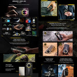 Ulefone Armor Mini 20, Visão Noturna, 8GB+256GB, Telemóvel Resistente IP68/IP69K, 4,7 polegadas Android 14 MediaTek Dimensity 6300 Octa Core, Rede: 4G, NFC, OTG, Armor Mini 20