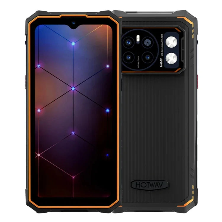 HOTWAV CYBER 13, Telemóvel Resistente IP68/IP69K, 8GB+128GB, 10800mAh, 6,6 polegadas Android 14.0 Unisoc T606 Octa Core, Rede: 4G, NFC, OTG
