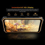 HOTWAV CYBER 13, Telemóvel Resistente IP68/IP69K, 8GB+128GB, 10800mAh, 6,6 polegadas Android 14.0 Unisoc T606 Octa Core, Rede: 4G, NFC, OTG