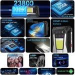 Unihertz Tank 3 / 8849, 16GB+512GB, Câmara 200MP, Visão Noturna, Bateria 23800mAh, 6,79 polegadas Android 13 Dimensity 8200 Octa Core, Rede: 5G, Tank 3 sem Medidor de Distância a Laser