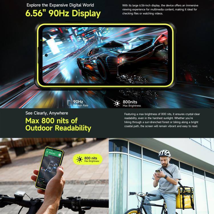 Ulefone Armor X31, 6GB+128GB, Visão Noturna, Telemóvel Resistente IP68/IP69K, 6,56 polegadas Android 14 MediaTek Helio G91 Octa Core, Rede: 4G, NFC, OTG, Armor X31
