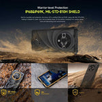 Ulefone Armor X31, 6GB+128GB, Visão Noturna, Telemóvel Resistente IP68/IP69K, 6,56 polegadas Android 14 MediaTek Helio G91 Octa Core, Rede: 4G, NFC, OTG, Armor X31