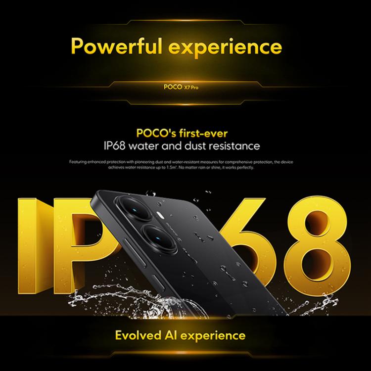 Xiaomi POCO X7 Pro 5G Global, 12GB+512GB, impressão digital no ecrã, ecrã de 6.67 polegadas Xiaomi HyperOS 2 MediaTek Dimensity 8400-Ultra Octa Core, NFC, rede: 5G, 12GB+512GB