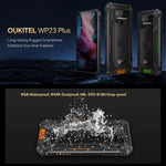 Oukitel WP23 Plus Telemóvel Resistente, 8GB+256GB, 6,52 polegadas Android 14.0 Unisoc T606 Octa-core, NFC, OTG, Rede: 4G, WP23 Plus 8GB+256GB