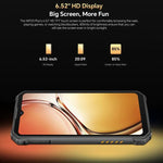 Oukitel WP23 Plus Telemóvel Resistente, 8GB+256GB, 6,52 polegadas Android 14.0 Unisoc T606 Octa-core, NFC, OTG, Rede: 4G, WP23 Plus 8GB+256GB