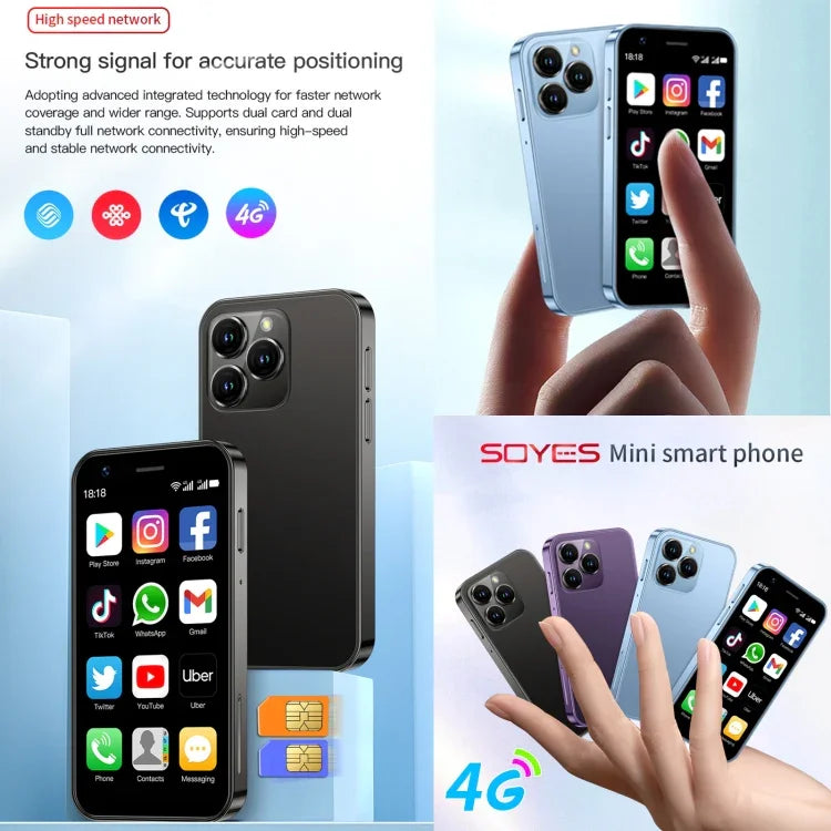 SOYES XS16, 2GB+16GB, 3,0 polegadas Android 10.0 MTK6737 Quad Core, Bluetooth, WiFi, Rede: 4G, Dual SIM, Suporte Google Play Store, 2GB+16GB