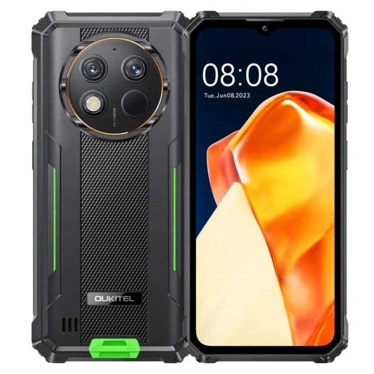 Oukitel G1 Telemóvel Resistente, 6GB+256GB, Identificação por Impressão Digital, 6,52 polegadas Android 14 T606 Octa Core, NFC, OTG, Rede: 4G