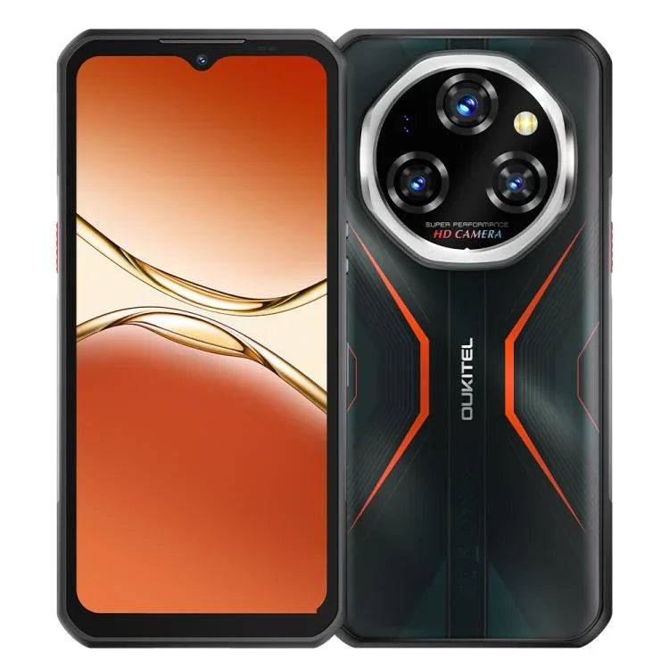 Oukitel WP55 5G Telefone Robusto, 12GB+256GB, Câmara 108MP, Identificação por Impressão Digital, 6,6 polegadas MediaTek Dimensity 7025 Octa Core, NFC, OTG, Rede: 5G, WP55