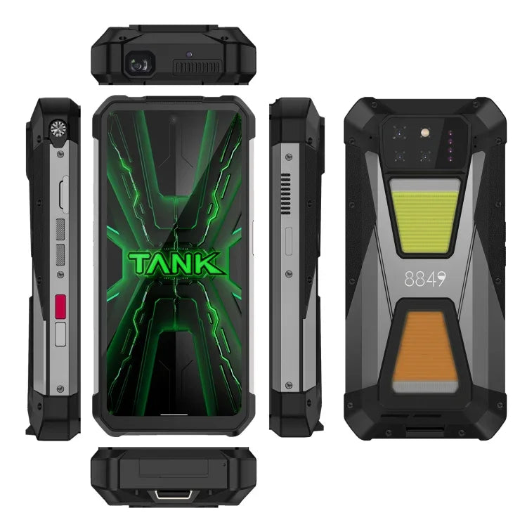 Unihertz 8849 Tank 3S Telemóvel Robusto com Projetor de Visão Noturna, 12GB+256GB, 6,79 polegadas Android 14 Dimensity 8200 Octa Core, Rede: 5G, Tank 3S 12GB+256GB