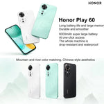 Honor Play 60, 6GB+128GB, Impressão Digital Lateral, 6,61 polegadas MagicOS 9.0 Dimensity 6300 Octa Core, Rede: 5G, OTG, Play 60, 6GB+128GB, 6GB+128GB