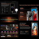 Blackview Oscal Pilot 3 5G Telemóvel Resistente, 12GB+256GB, Câmara de Visão Noturna, 6,56 polegadas Android 15 MediaTek Dimensity 6300 Octa Core, Rede: 5G, OTG, NFC