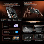 Blackview Oscal Pilot 3 5G Telemóvel Resistente, 12GB+256GB, Câmara de Visão Noturna, 6,56 polegadas Android 15 MediaTek Dimensity 6300 Octa Core, Rede: 5G, OTG, NFC
