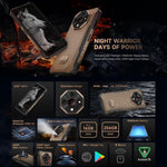 Ulefone Armor X16 Pro, 5GB+256GB, Visão Noturna, Telemóvel Resistente IP68/IP69K, 6,56 polegadas Android 15 MediaTek Dimensity 6300 Octa Core, Rede: 5G, NFC, OTG, Armor X16 Pro, 8GB+256GB