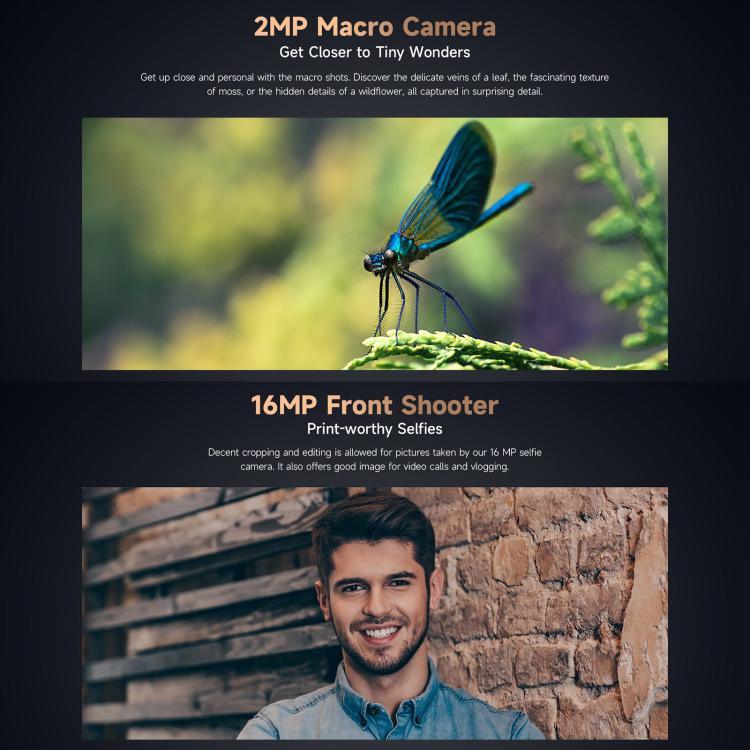 Ulefone Armor X16 Pro, 5GB+256GB, Visão Noturna, Telemóvel Resistente IP68/IP69K, 6,56 polegadas Android 15 MediaTek Dimensity 6300 Octa Core, Rede: 5G, NFC, OTG, Armor X16 Pro, 8GB+256GB