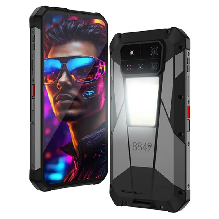 Telemóvel robusto Unihertz Tank 4 Pro com projetor, 16GB+512GB, visão noturna, ecrã de 6.73 polegadas Android 13 Dimensity 8300 Octa Core, rede: 5G, NFC, 16GB+512GB