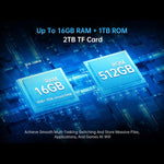 Telemóvel robusto Unihertz Tank 4 Pro com projetor, 16GB+512GB, visão noturna, ecrã de 6.73 polegadas Android 13 Dimensity 8300 Octa Core, rede: 5G, NFC, 16GB+512GB