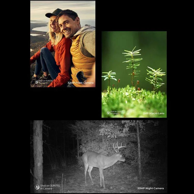 Oukitel WP100 Telemóvel Resistente com Medidor de Distância a Laser, 12GB+512GB, Câmara 200MP, Identificação por Impressão Digital, 6,8 polegadas Android 14 MediaTek Dimensity 7300 Octa Core, NFC, OTG, Rede: 5G, WP100