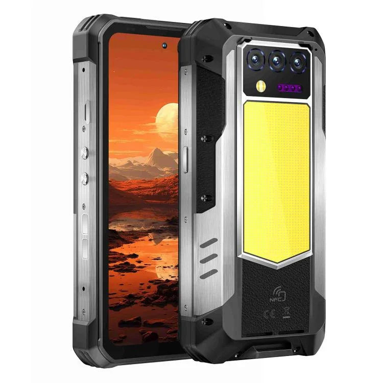 Oukitel WP100 Telemóvel Resistente com Medidor de Distância a Laser, 12GB+512GB, Câmara 200MP, Identificação por Impressão Digital, 6,8 polegadas Android 14 MediaTek Dimensity 7300 Octa Core, NFC, OTG, Rede: 5G, WP100