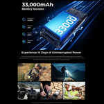 Oukitel WP100 Telemóvel Resistente com Medidor de Distância a Laser, 12GB+512GB, Câmara 200MP, Identificação por Impressão Digital, 6,8 polegadas Android 14 MediaTek Dimensity 7300 Octa Core, NFC, OTG, Rede: 5G, WP100