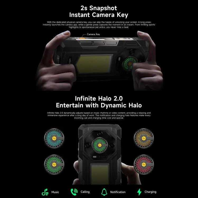 Ulefone Armor 33 Telemóvel Resistente, 12GB+512GB, 6,95 polegadas Android 15 MediaTek Helio G100 Octa Core, Rede: 4G, OTG, NFC, Luz LED, Armor 33
