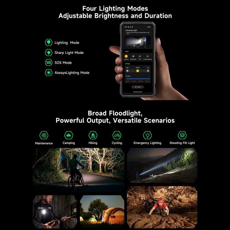 Ulefone Armor 33 Telemóvel Resistente, 12GB+512GB, 6,95 polegadas Android 15 MediaTek Helio G100 Octa Core, Rede: 4G, OTG, NFC, Luz LED, Armor 33